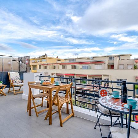 Top Floor Terrace - Dernier Etage Terrasse Cosy Nice Buitenkant foto