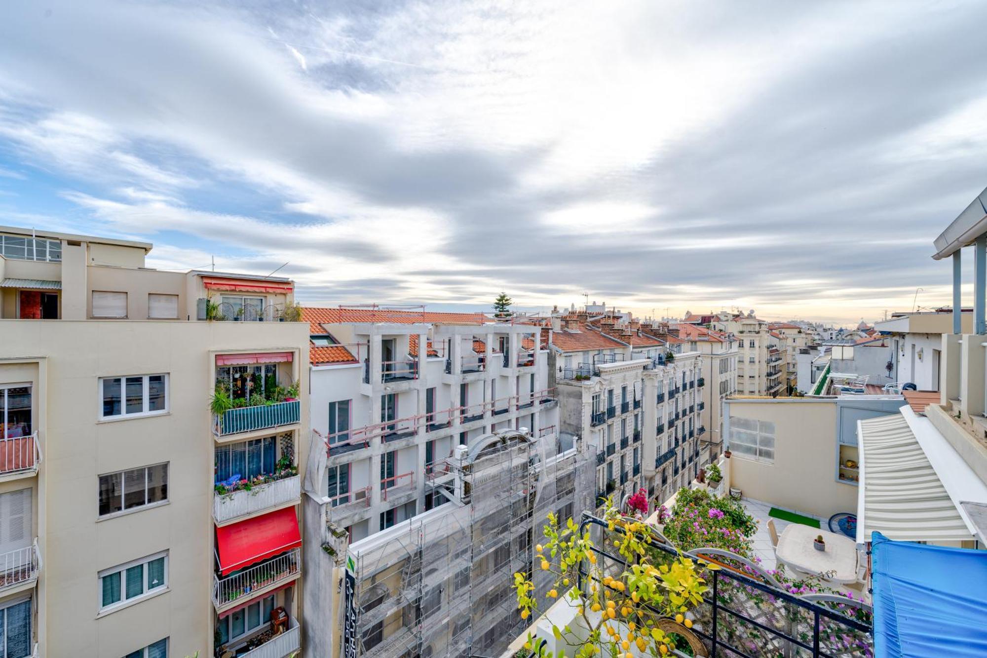Top Floor Terrace - Dernier Etage Terrasse Cosy Nice Buitenkant foto